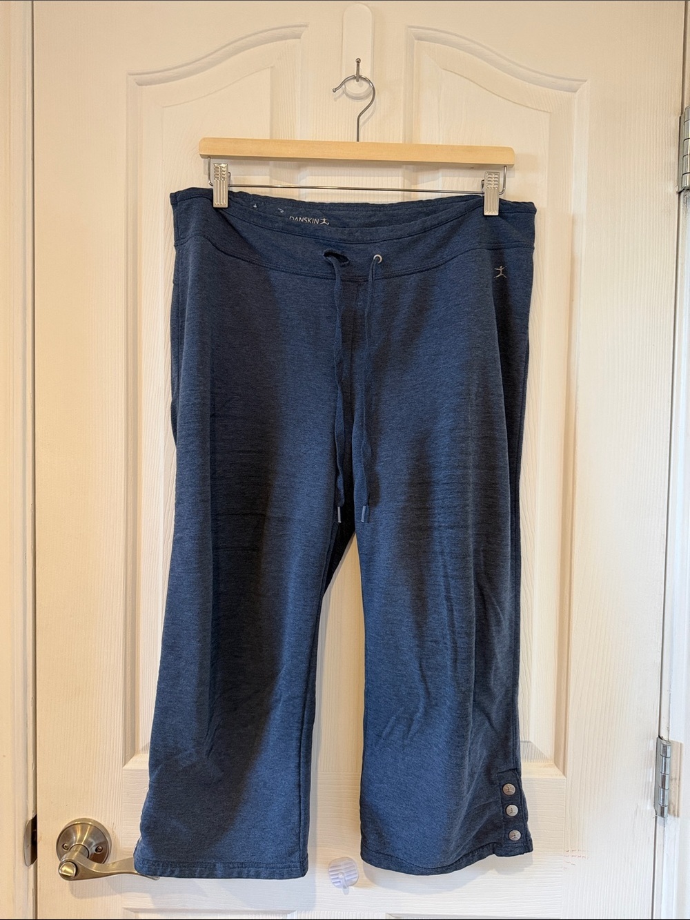 Danskin Charcoal Grey Cropped Active Lounge Pants XL